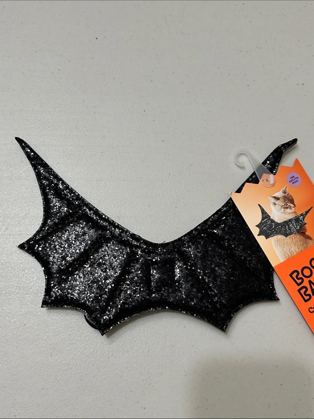 Boots & Barkley Black Glitter Cat Bat Wings